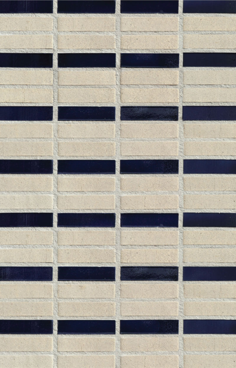 Blue and White Bricks