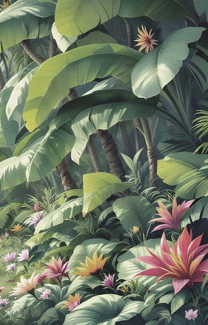 carta da parati foresta